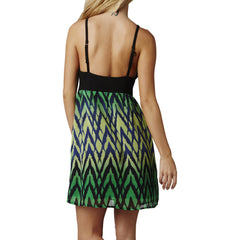 Day Glo Green Back View